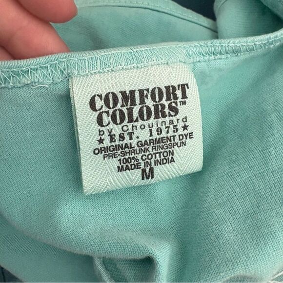 Aqua Turquoise Comfort Colors Sleeveless Auburn University Top Shirt Women’s M - Picture 8 of 8